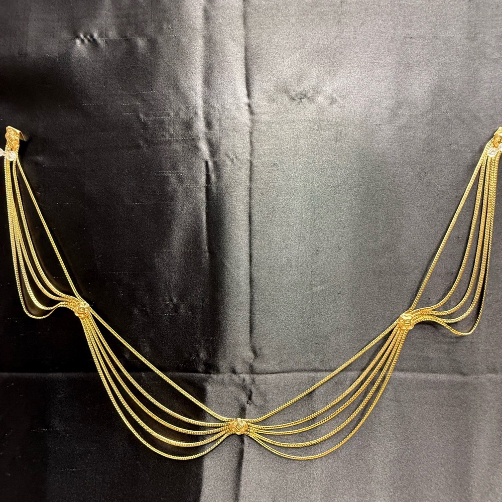Christian Dior Vintage Gold 5-Strand Chain Belt/Necklace 30” Rare - Picture 4 of 9